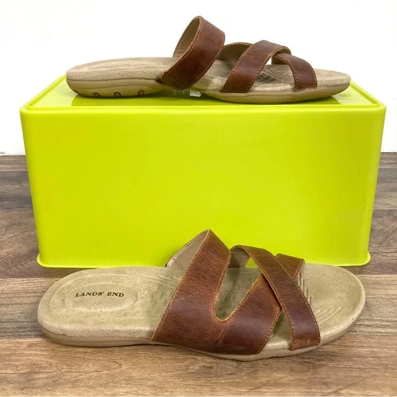 Lands' End Women's Tan Terrain Slide Sandal Size 9 - Picture 7 of 8